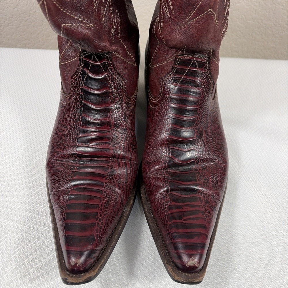 Botas San Crispin Guatemala Made Cowboy Boots Size 39 / Mens 6.5 - Picture 2 of 10